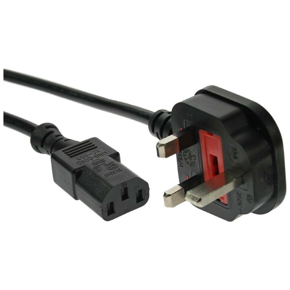 Inline - Câble d'alimentation InLine® UK / England à 3 broches IEC C13, noir, H05VV-F, 3x1.00mm², 5m - Câble antenne
