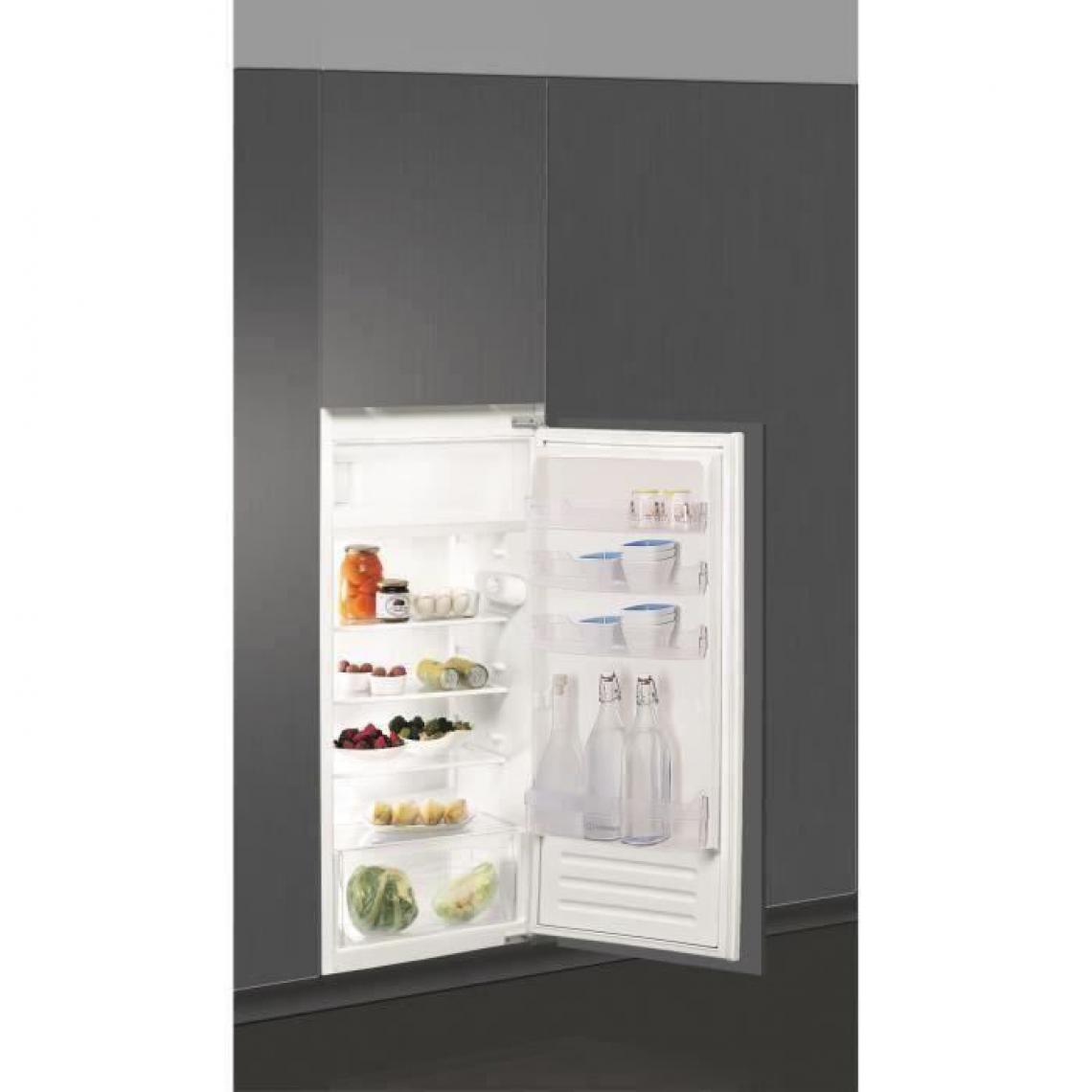 Indesit - Réfrigérateur 1 porte avec freezer - SZ12A2D/I1 - Encastrable - 189L (171 + 18) - Froid statique - A+ - L 56 x H 122.5 cm - Réfrigérateur