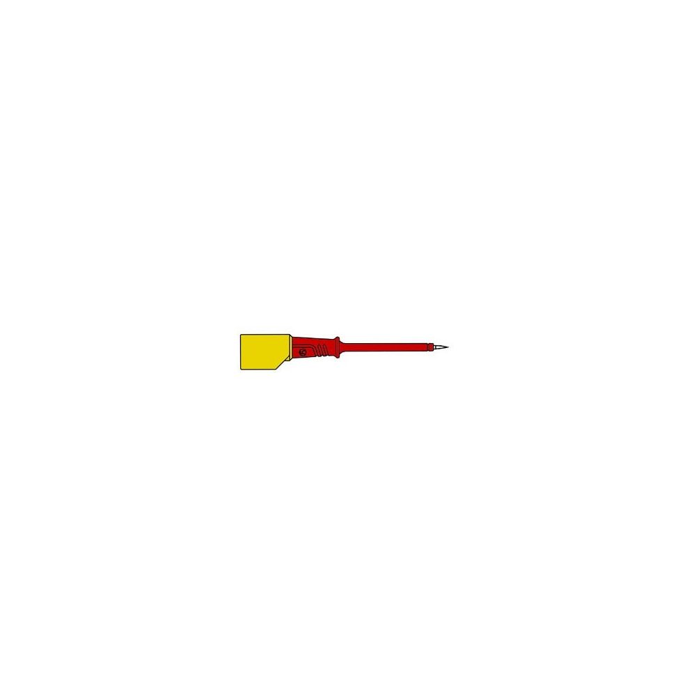 Perel - Pointe de touche 4mm pour fiche avec reprise arriere - rouge (pr,f 2s) - Accessoires Hifi