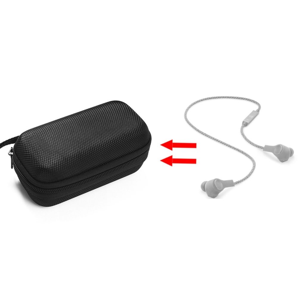 Wewoo - Coque Pour B & O BeoPlay H5 / H3 Nylon Portable Bluetooth Magnétique Dans oreille Écouteur Sac De Protection À Main - Ecouteurs intra-auriculaires