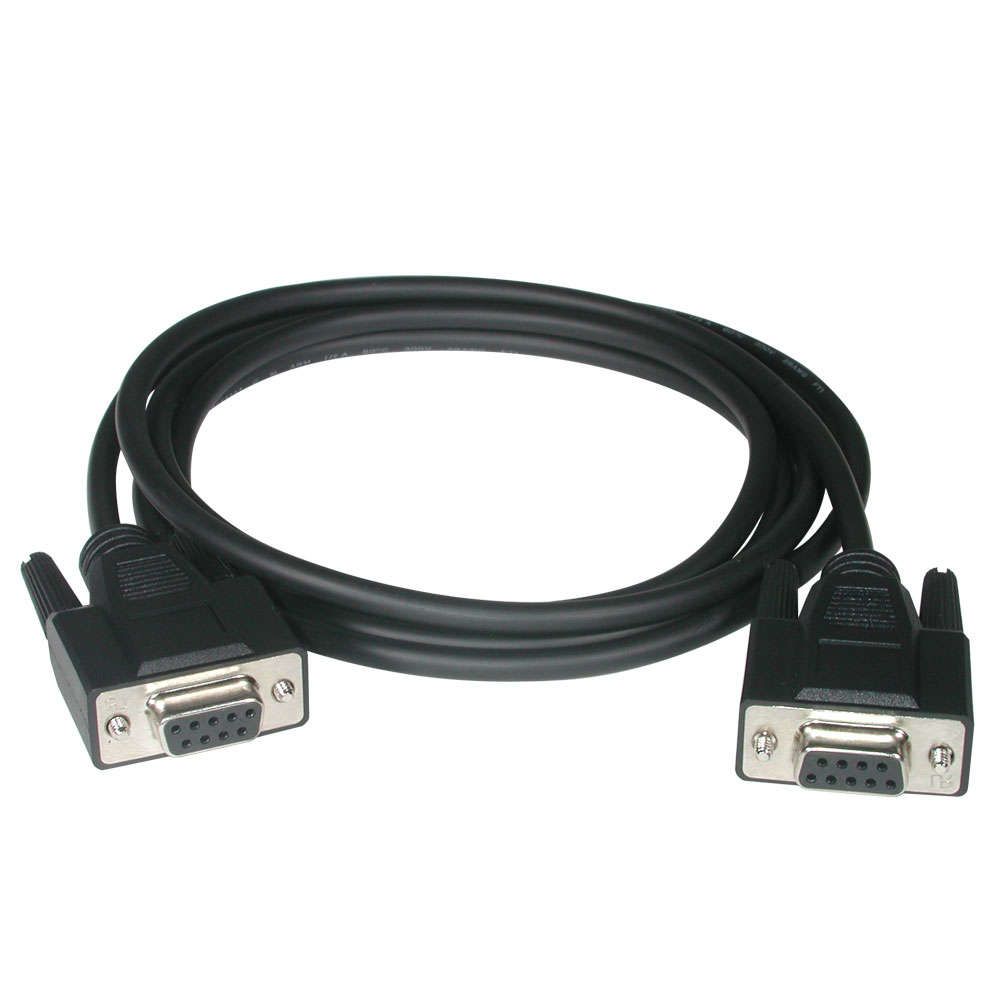 Cables To Go - C2G Câble null modem DB9 F/F de 2 M - Noir - Câble Ecran - DVI et VGA