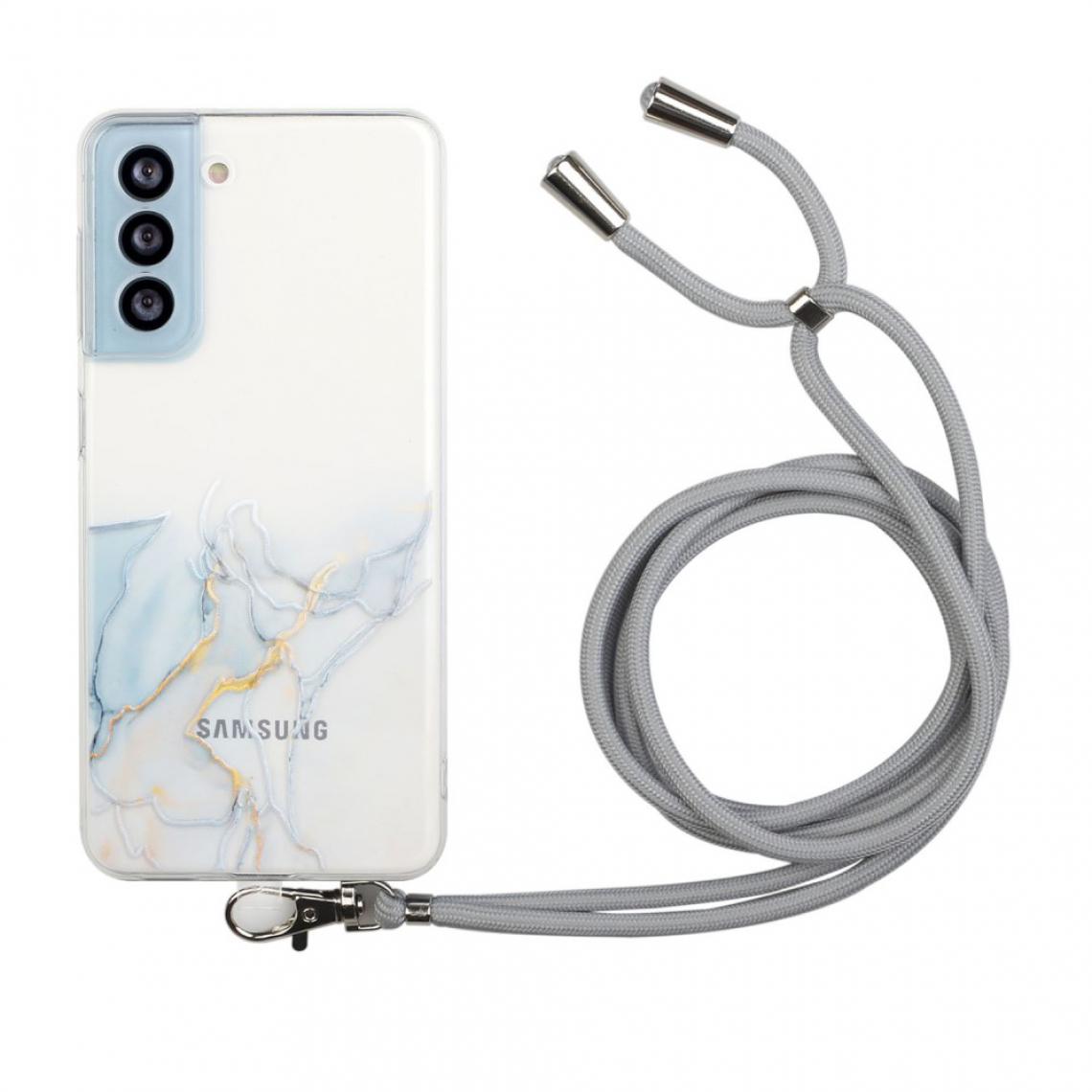 Other - Coque en TPU Conception de motifs en marbre souple avec cordon réglable style E pour votre Samsung Galaxy S21+ 5G - Coque, étui smartphone