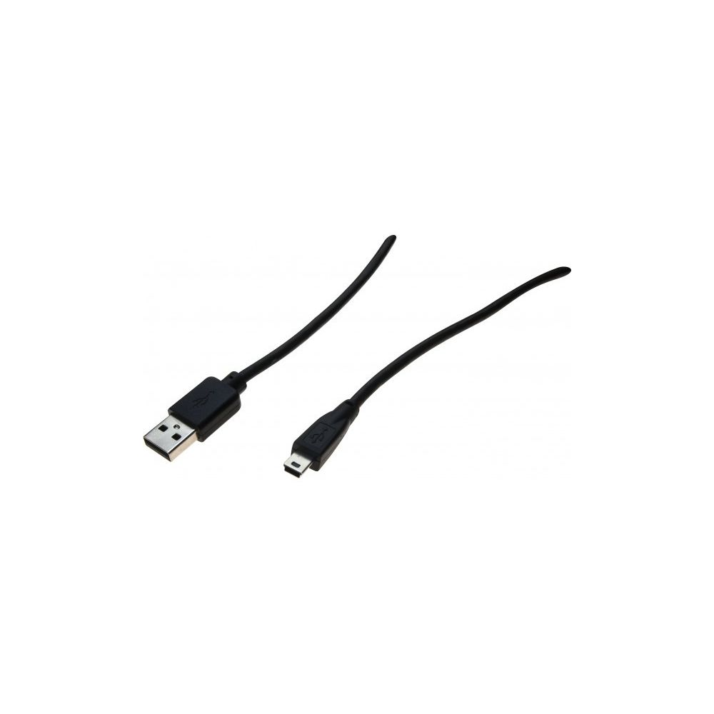 Abi Diffusion - Cordon USB 2.0 type A / mini B - 1,0 m - Câble USB