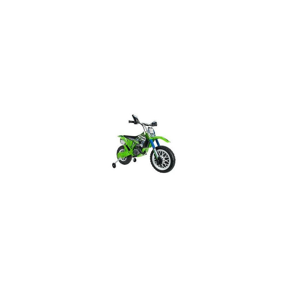 Injusa - Moto Cross Kawasaki à roulettes 6V - Véhicule électrique pour enfant