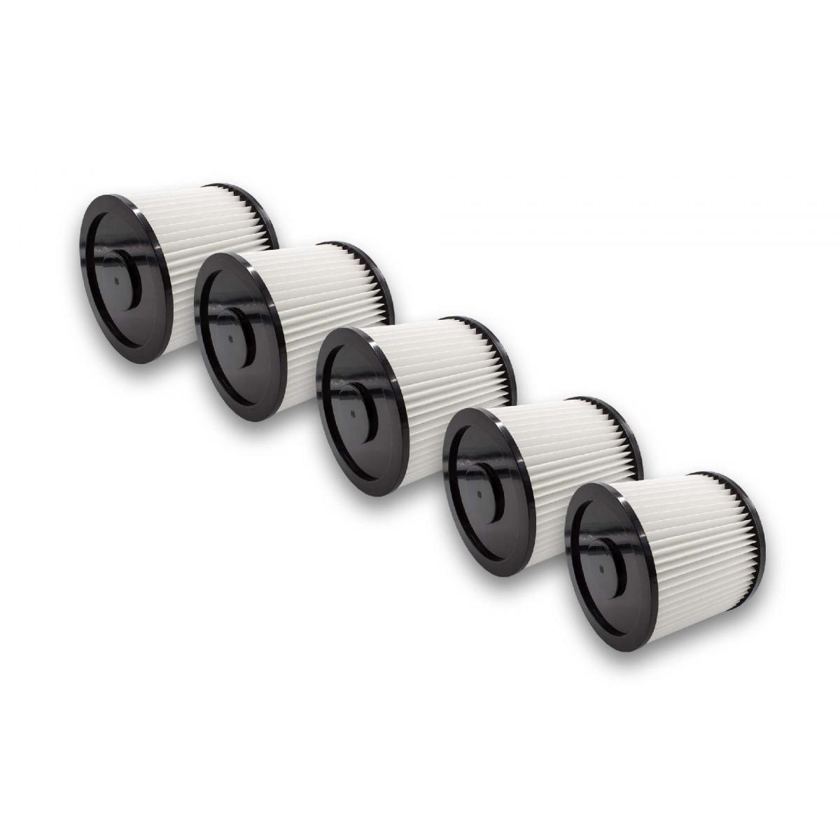 Vhbw - vhbw 5x Filtres ronds pour aspirateur multifonctions Parkside PNTS 30 / 8 E - Cordons d'alimentation