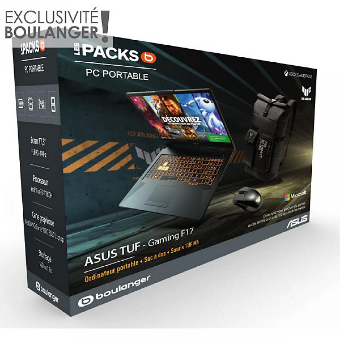 Asus - PC Gamer Pack F17-TUF766HM-HX101T - PC Portable
