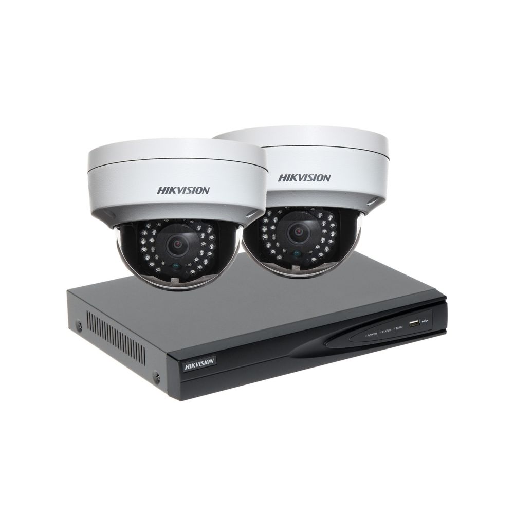 Hikvision - HIK-KITNVR2DOM2MP - Caméra de surveillance connectée