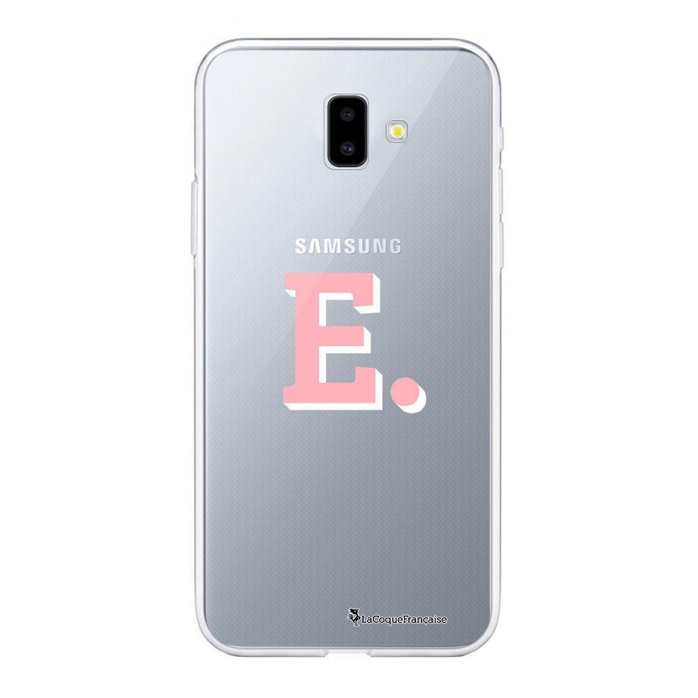La Coque Francaise - Coque Samsung Galaxy J6 PLUS 2018 souple transparente Initiale E Motif Ecriture Tendance La Coque Francaise. - Coque, étui smartphone