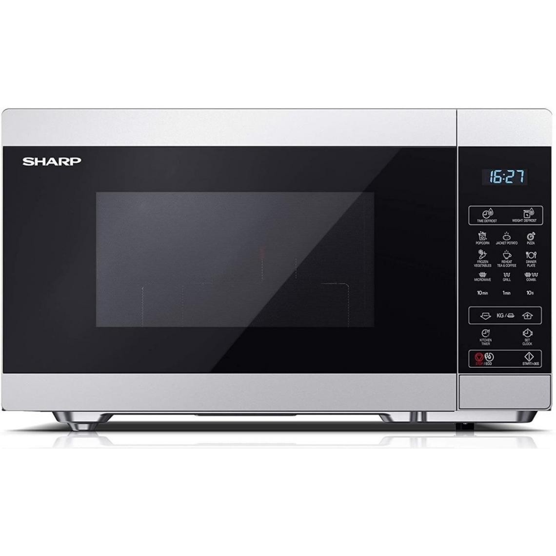 Sharp - Micro-ondes & Grill 28L 900W- 8 programmes -Gris - Four micro-ondes