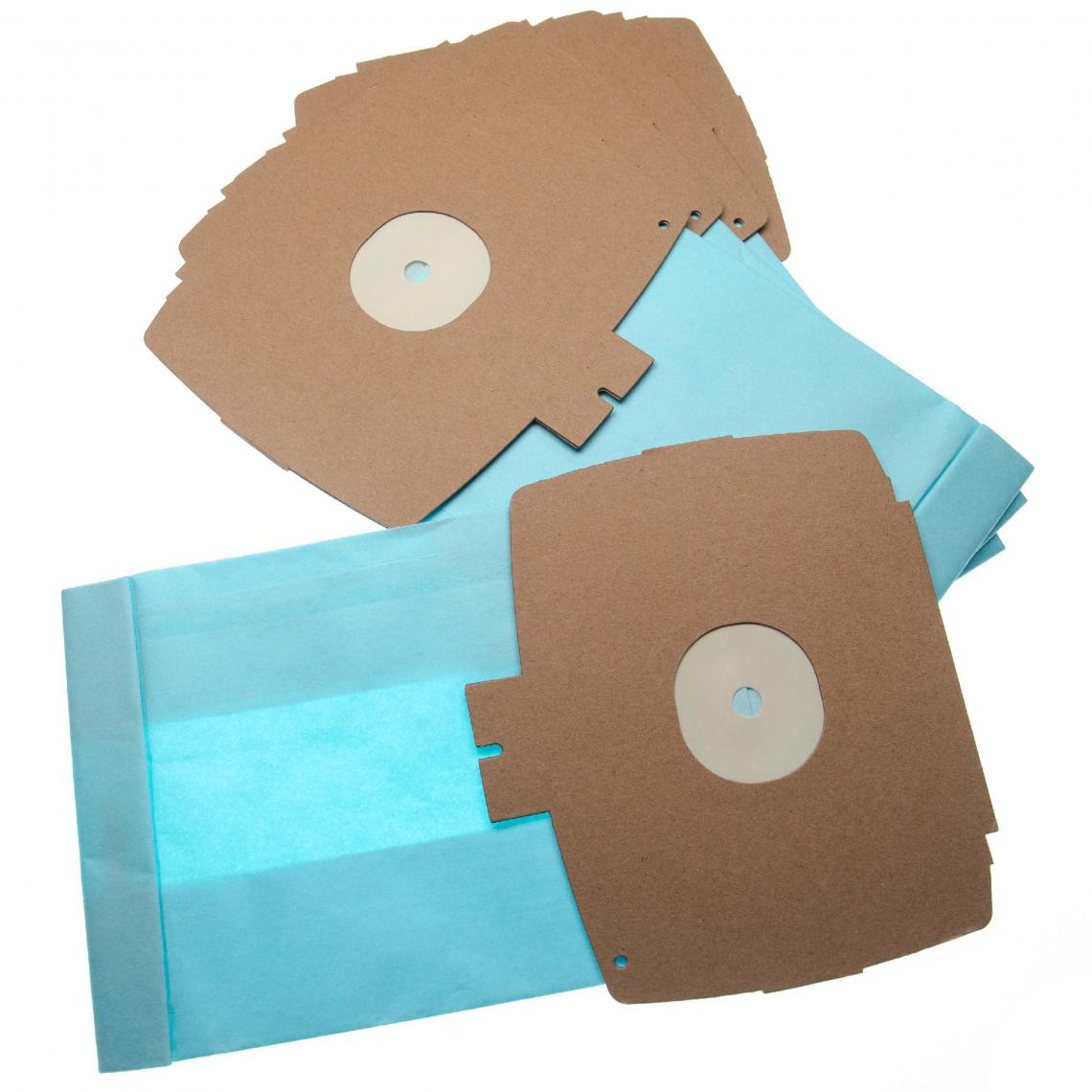 Vhbw - vhbw 10 sacs papier compatible avec Electrolux D 740, D 742, D 745, E 6, Z 355, Z 358, Z 360, Z 370, Z 375 aspirateur 26.1cm x 15.05cm - Cordons d'alimentation