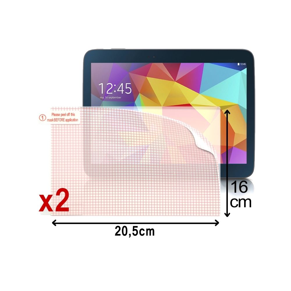 Karylax - Pack de 2 Films de Protection d'Ecran à découper (dimmensions 20,5cm x 16cm), Films Transparents Universel S pour Tablette Tactile Karbonn ST72 7"" - Protection écran tablette