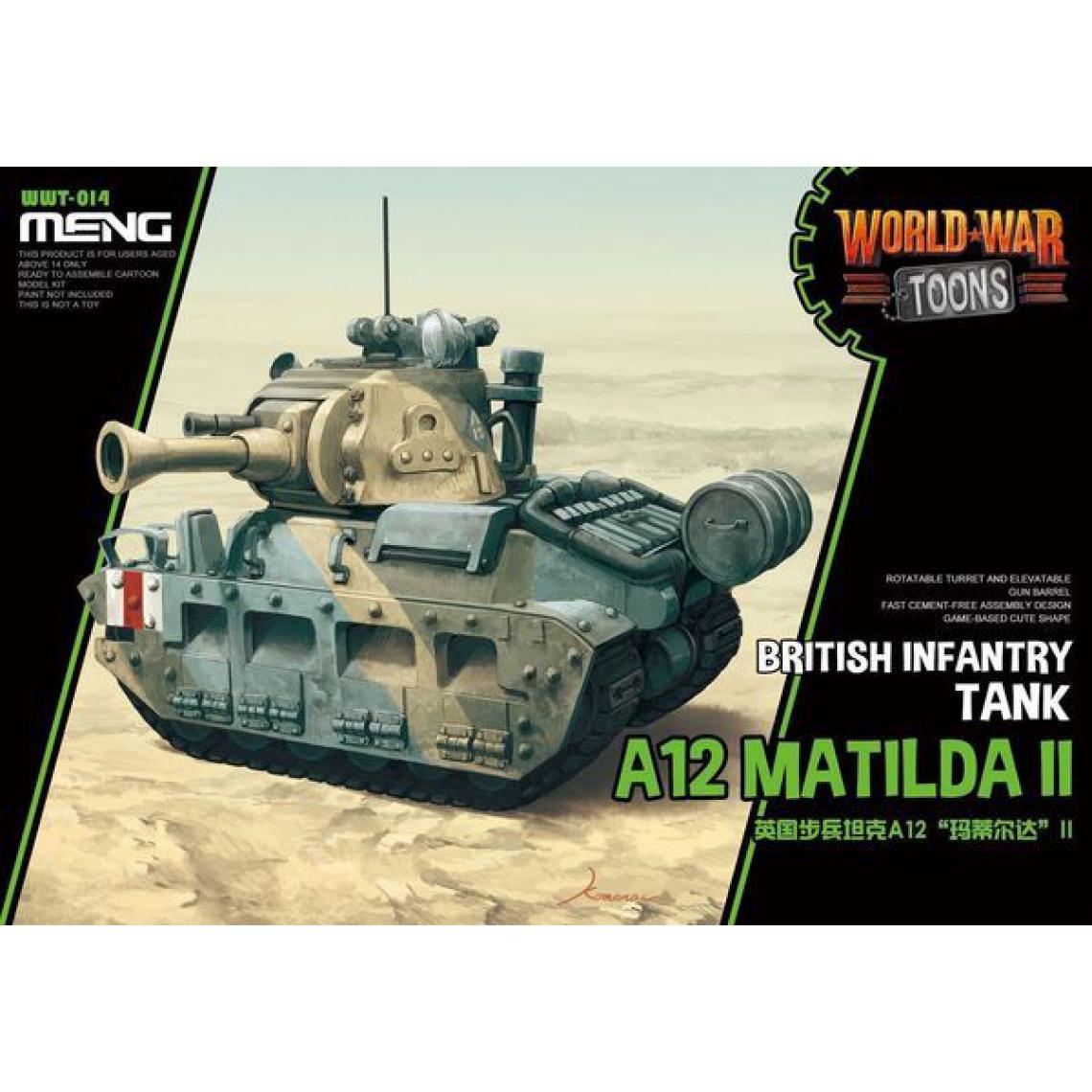 Meng - British Infantry Tank A12 Matilda II (CartoonModel)- e - MENG-Model - Accessoires et pièces