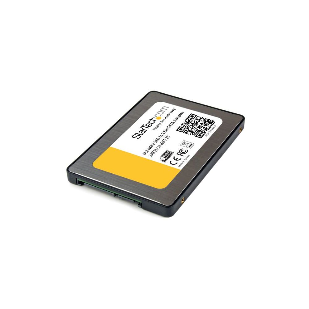 Startech - StarTech.com Adaptateur SSD M.2 NGFF vers SATA III de 2,5"" - Convertisseur de lecteur à état solide avec boîtier de protection - Accessoires Boitier PC