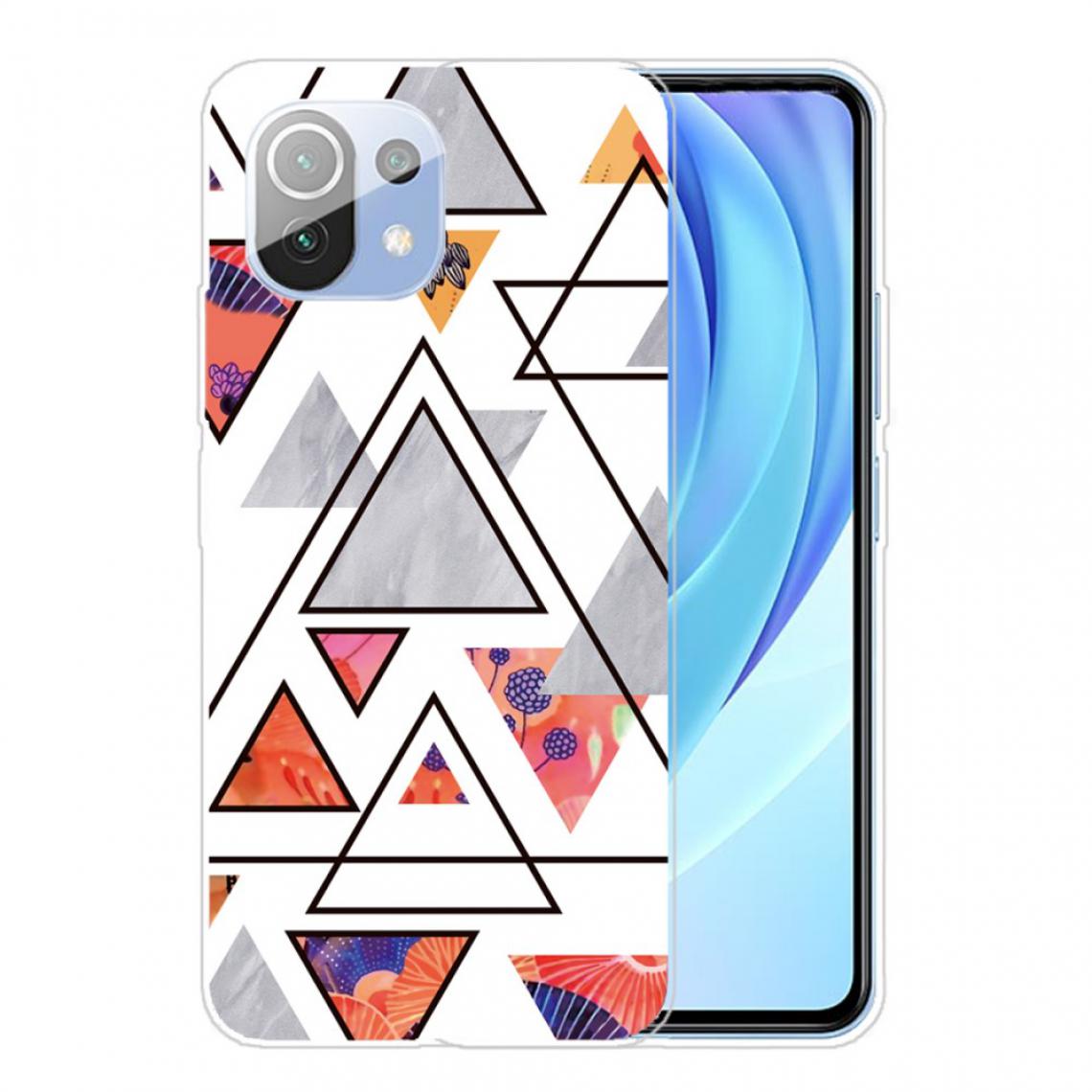Other - Coque en TPU Motif de marbre triangulaire souple style E pour votre Xiaomi Mi 11 - Coque, étui smartphone