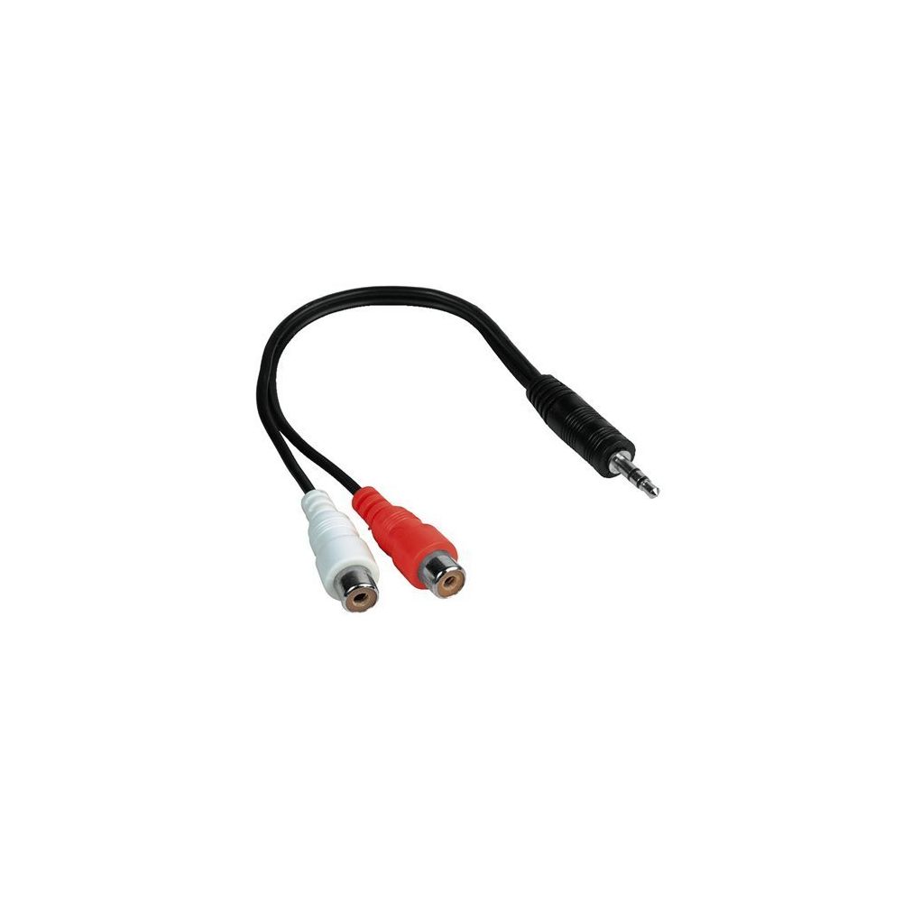 Cabling - CABLING Adaptateur 1 jack m / 2 rca f - Convertisseur Audio et Vidéo