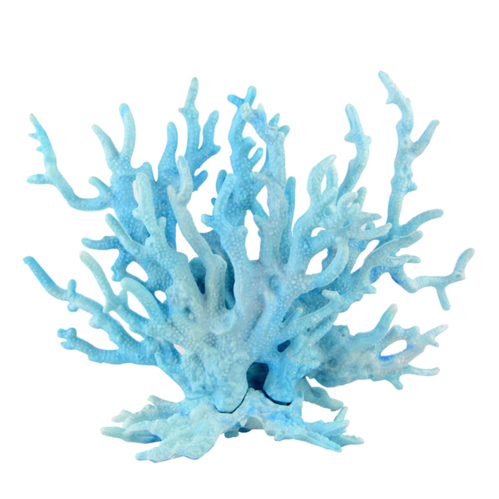 marque generique - Artificielle Plastique Usine Corail F / Aquarium Réservoir De Poissons De Fond Décor S Bleu - Décoration aquarium