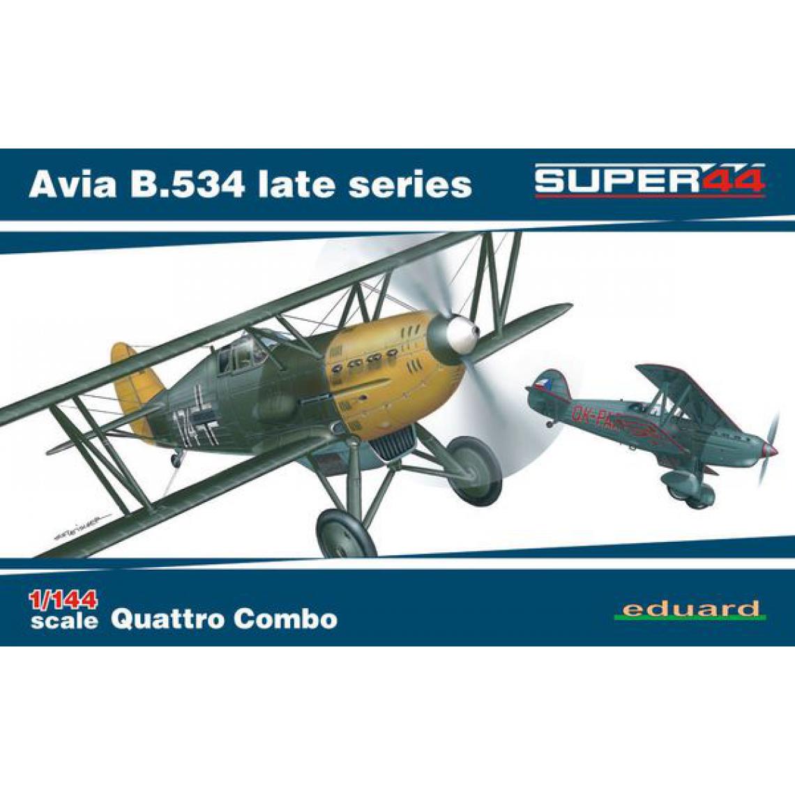 Eduard - Avia B.534 late series Quattro Combo Super44- 1:144e - Eduard Plastic Kits - Accessoires et pièces