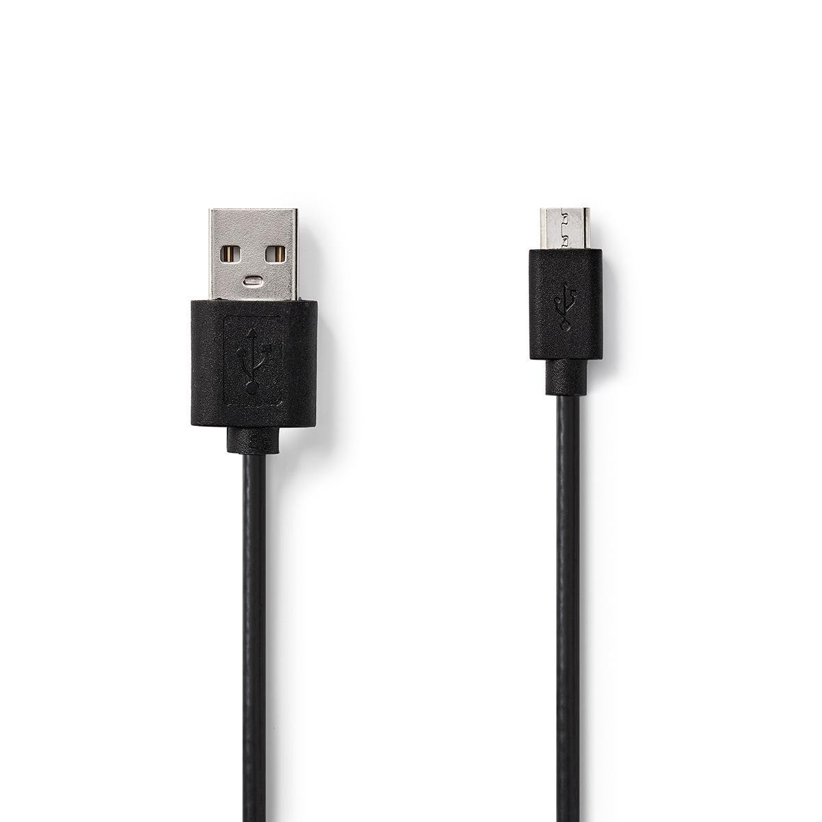 Nedis - Nedis Câble USB 2.0 A Mâle - Micro B Mâle 2,0 m Noir - Câble antenne
