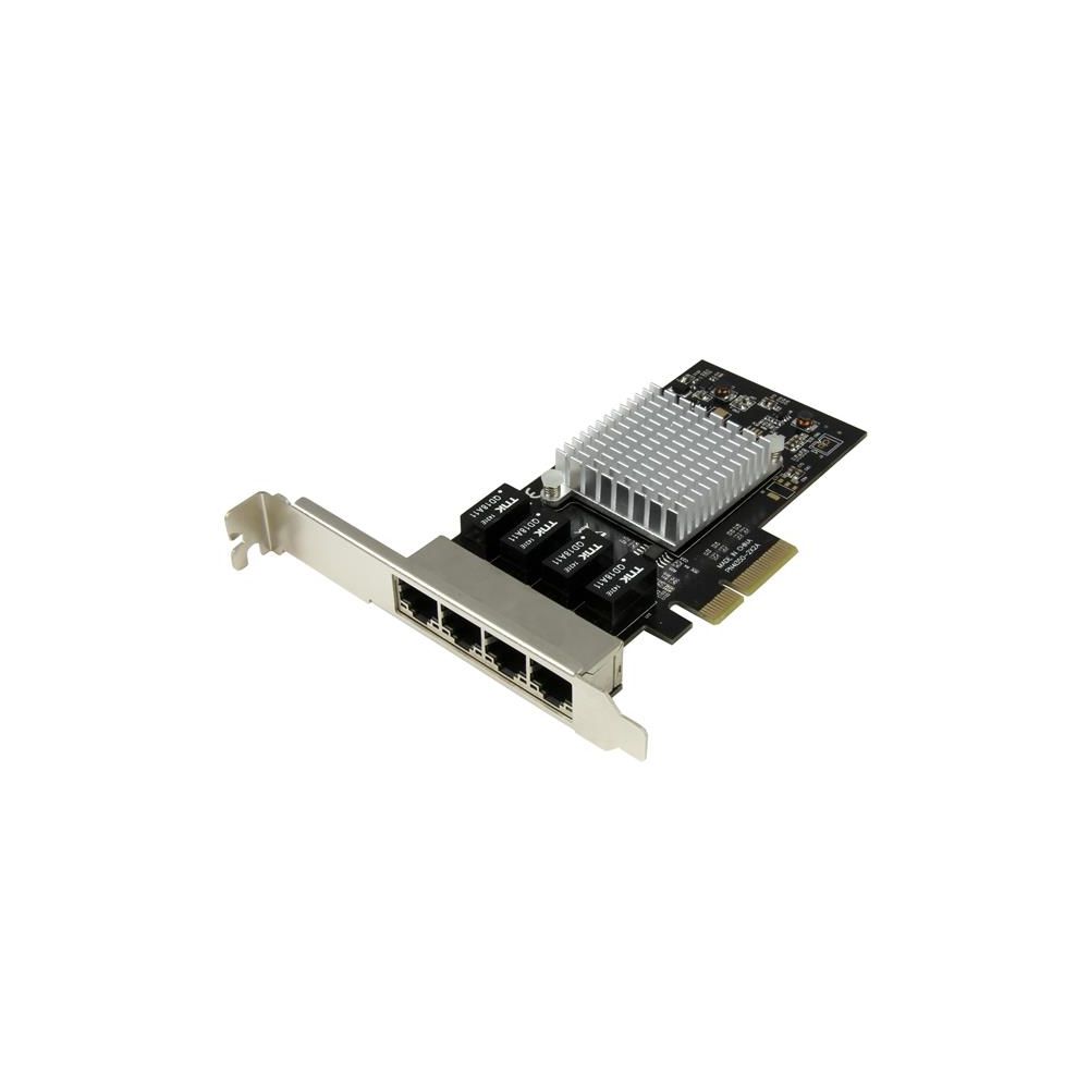 Startech - Carte réseau PCI Express à 4 ports Gigabit Ethernet avec chipset Intel I350 - Carte réseau