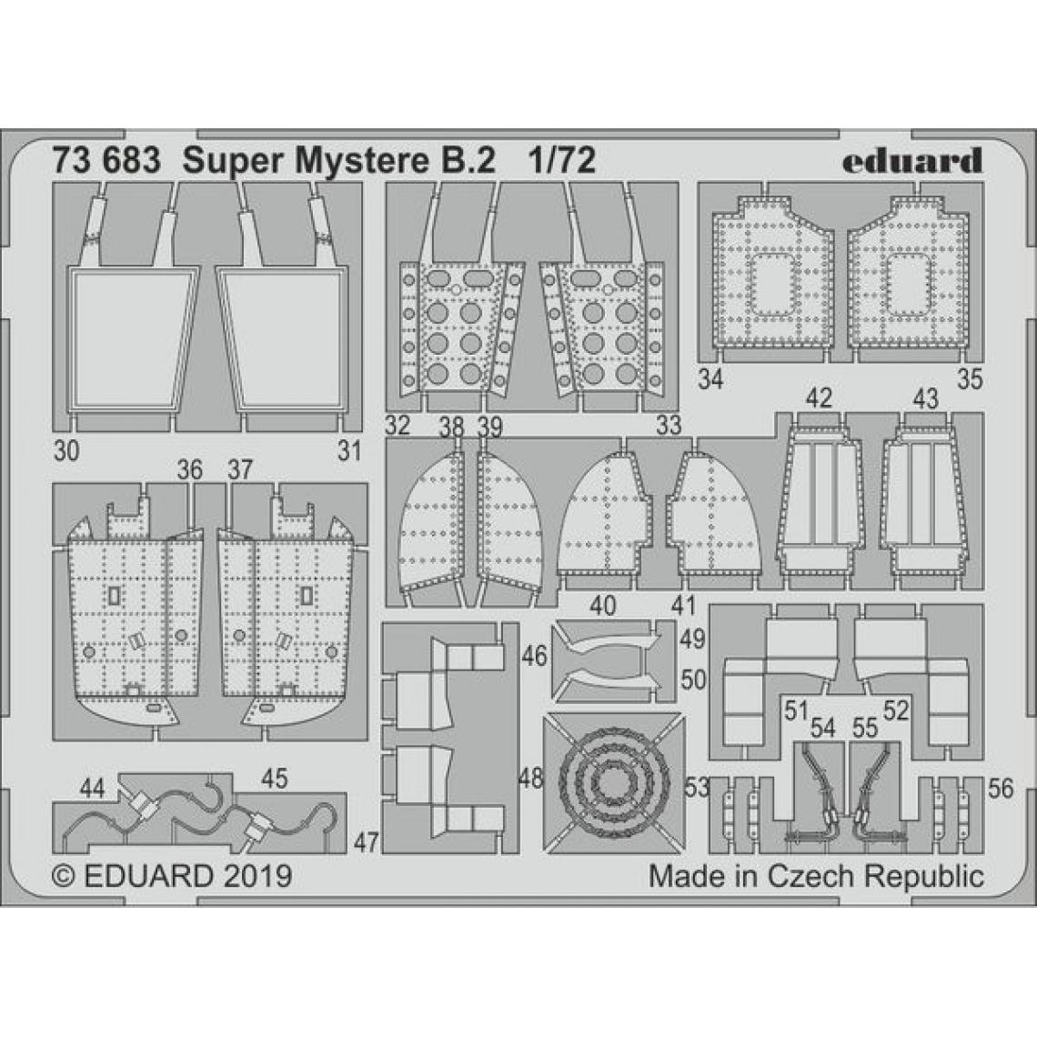 Eduard - Super Mystere B.2 for Special Hobby - 1:72e - Eduard Accessories - Accessoires et pièces