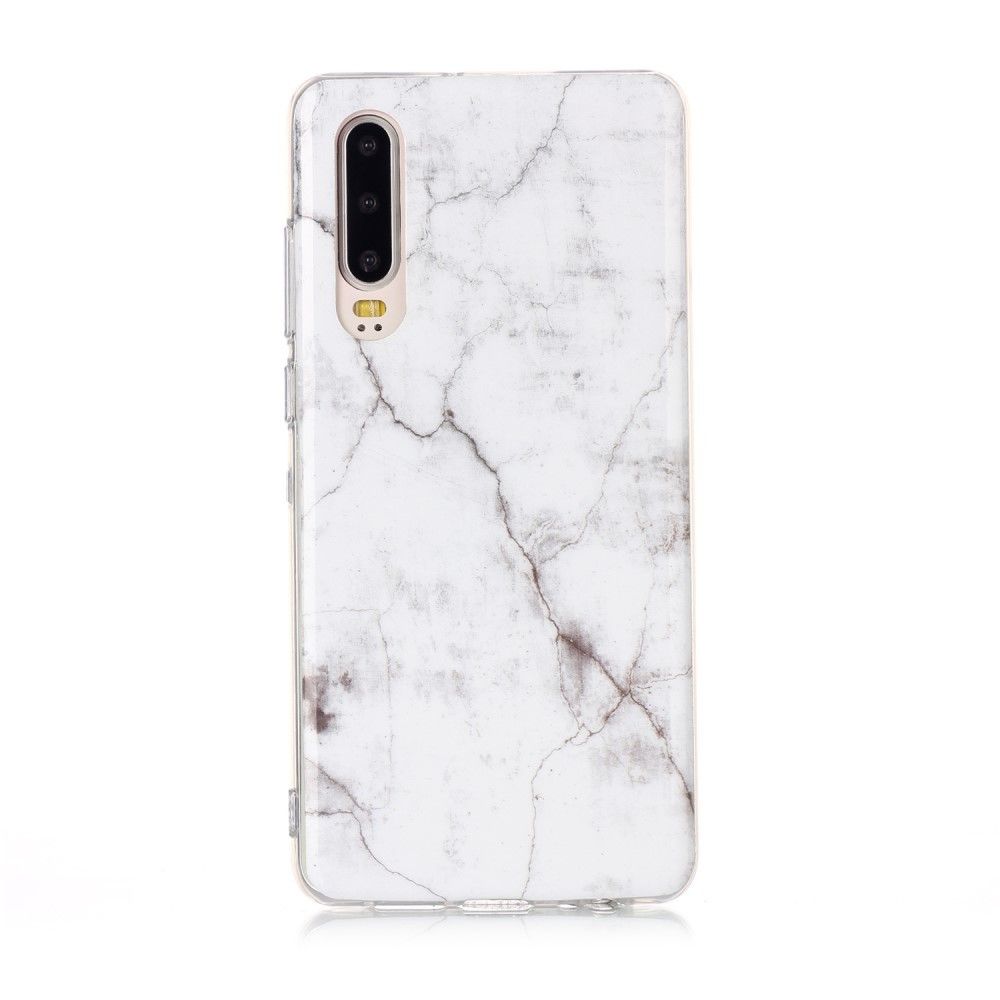 marque generique - Coque en TPU motif marbre IMD style F pour votre Huawei P30 - Coque, étui smartphone
