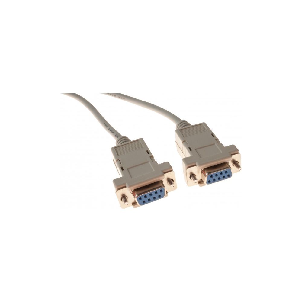 Abi Diffusion - Cable null modem DB9F/F 1,80M - Câble Ecran - DVI et VGA