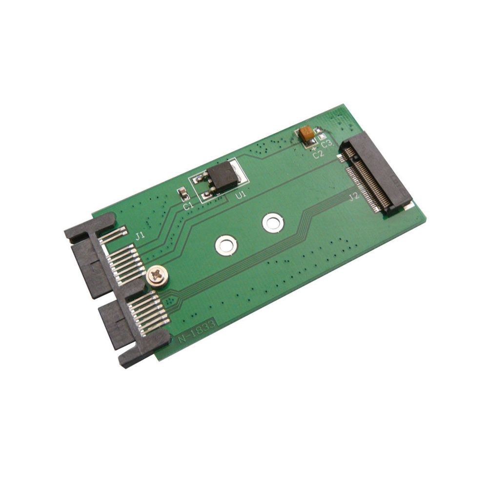 Kalea-Informatique - Adaptateur M.2 (M2 NGFF B Key) vers MicroSATA Compatible SATA 3.2 Compatible SATA 3.2 - Accessoires SSD