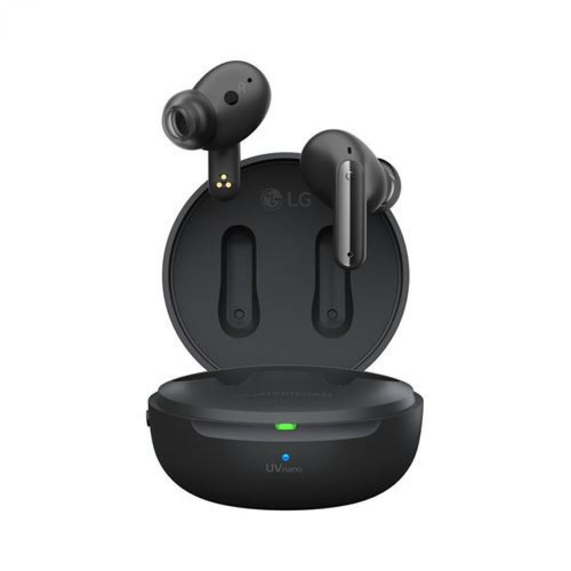 LG - Ecouteurs à réduction de bruit sans fil Bluetooth LG Tone Free FP9 True Wireless Noir - Ecouteurs intra-auriculaires