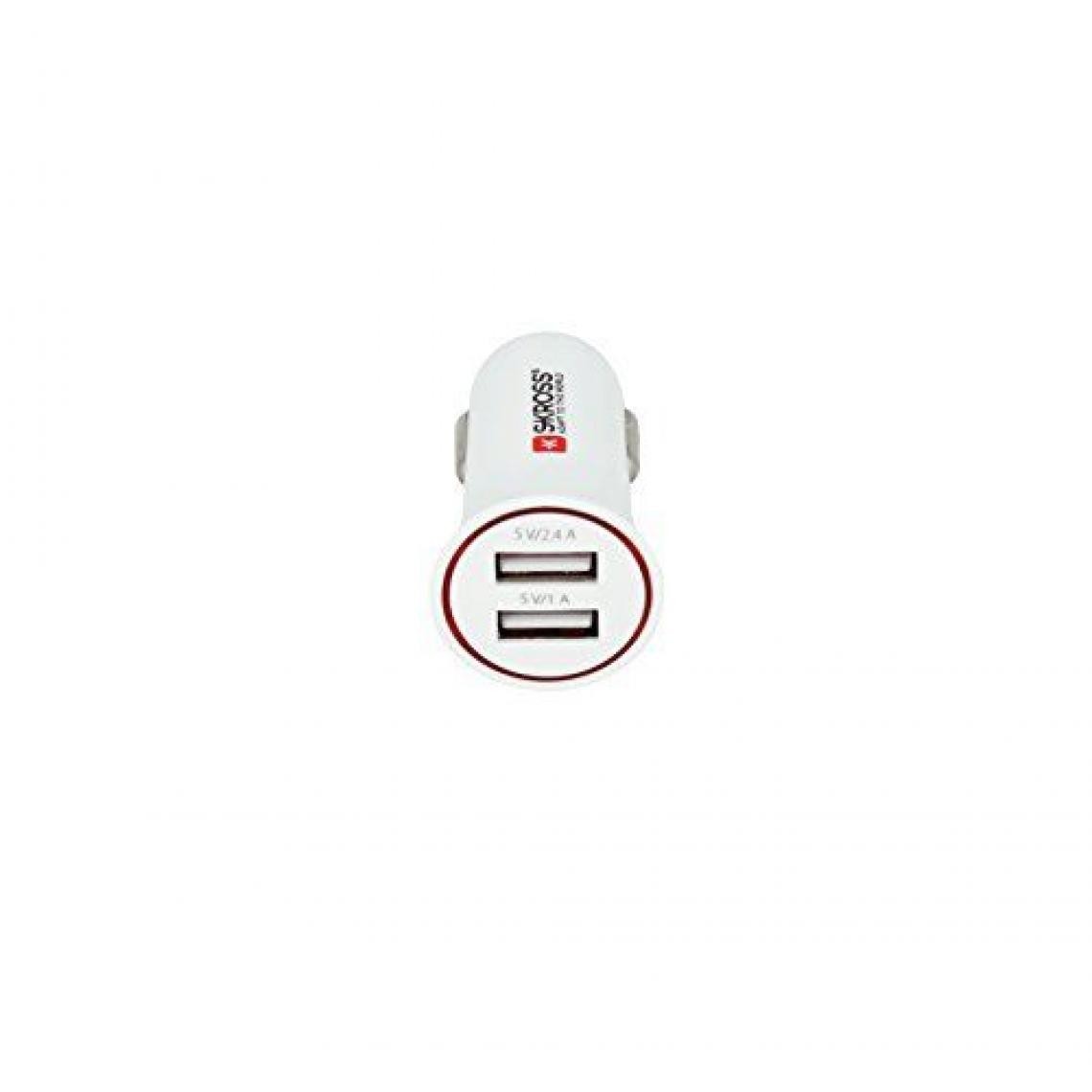 Skross - Skross 2.900610-E Auto Blanc chargeur de téléphones portables - Chargeurs de téléphones portables (Auto, Universel, Allume-cigare, Blanc, 10-24, 5 V) - Chargeur Voiture 12V