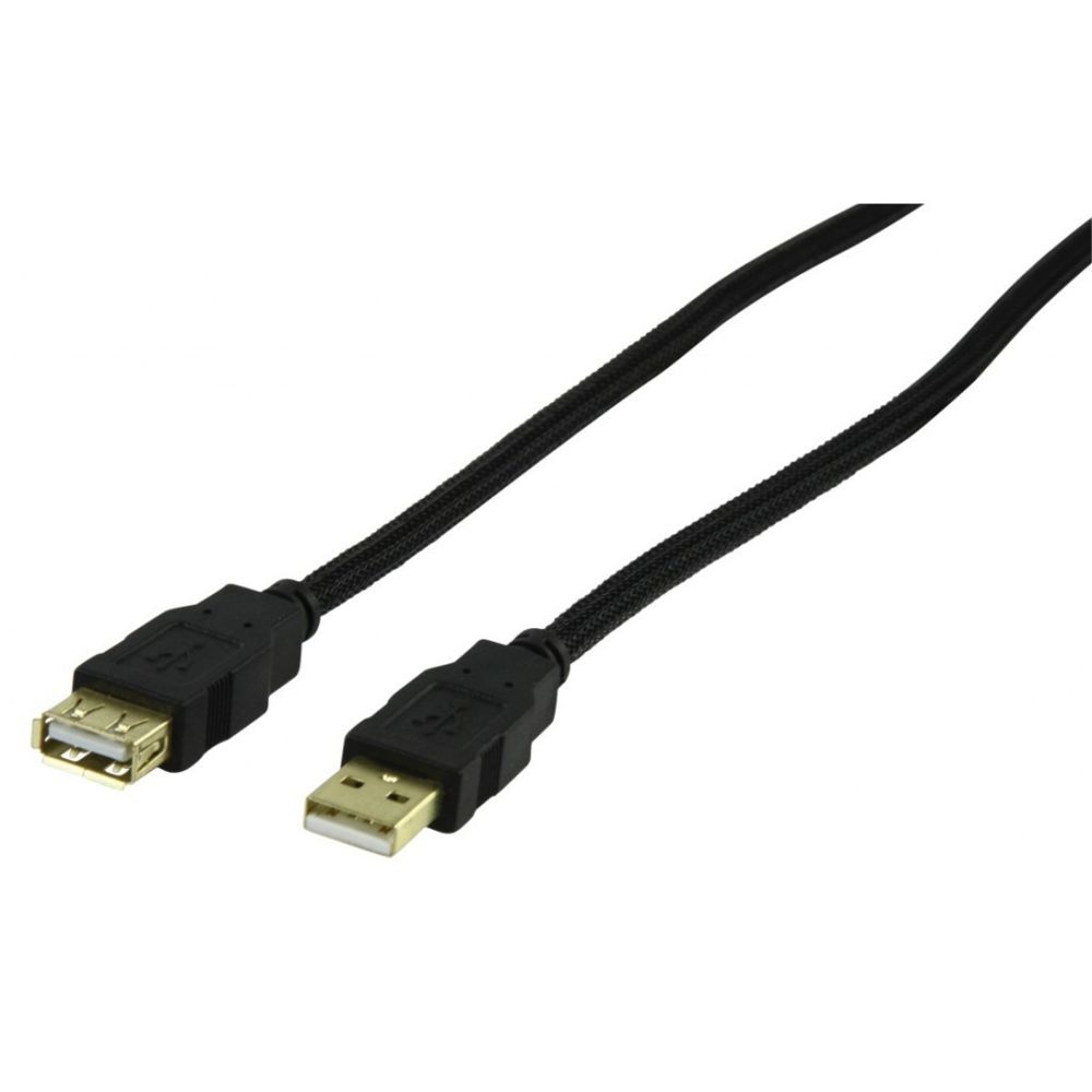 Hq - CABLE CROSS USB M/F 1.8M HQ - Câble USB