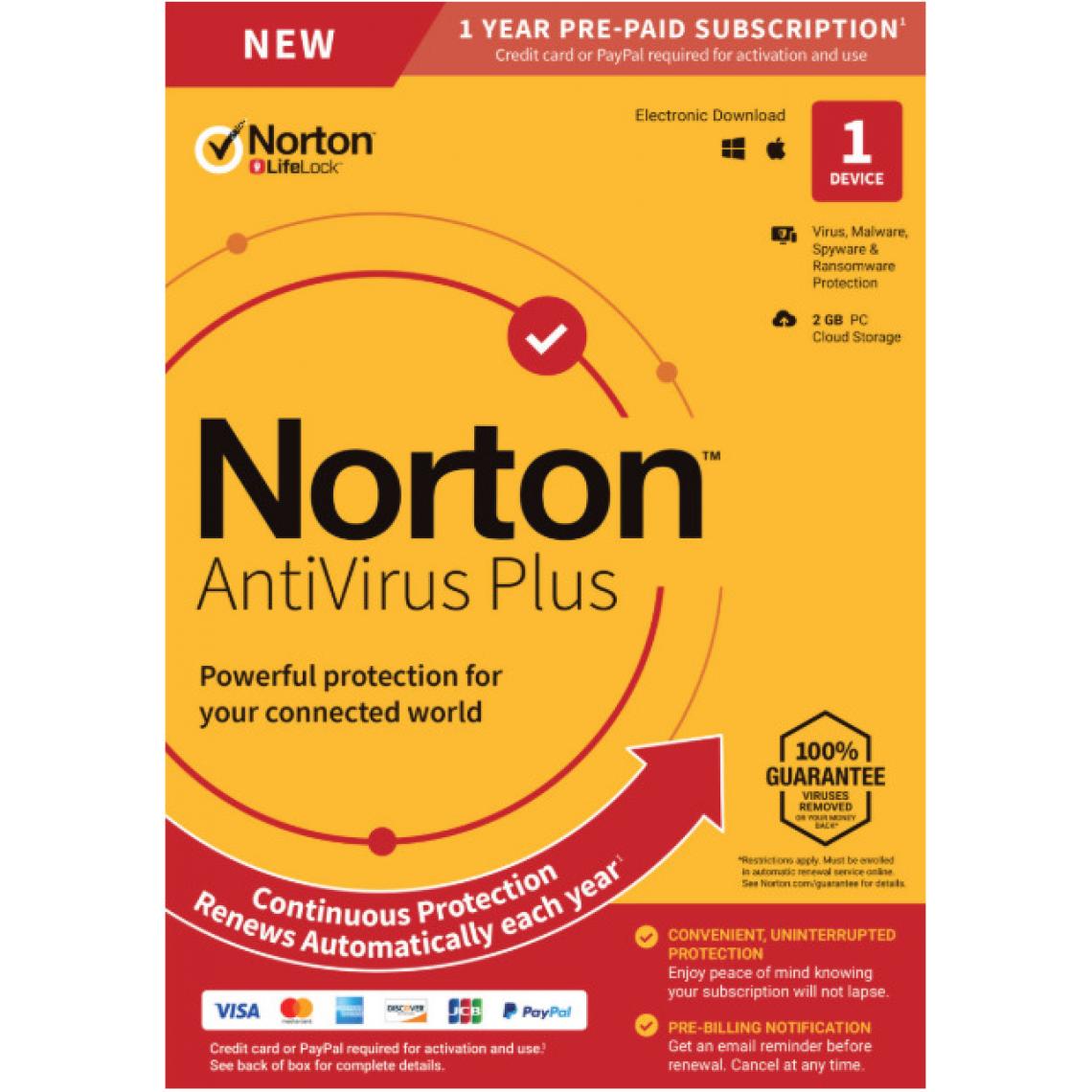 Symantec Norton - Logiciel Norton Antivirus Plus 2022 | 1 Device | - Suite de Sécurité