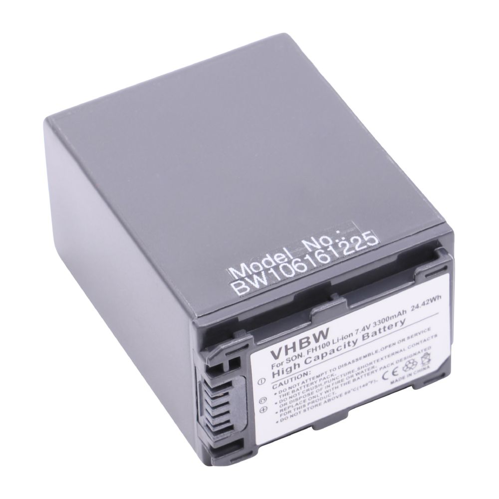 Vhbw - vhbw Li-Ion Batterie 3300mAh (7.2V) compatible avec Camcorder Sony DCR-HC53(E), DCR-HC62(E), DCR-HC96(E), DCR-SR32(E) remplace NP-FH40, NP-FH50. - Batterie Photo & Video