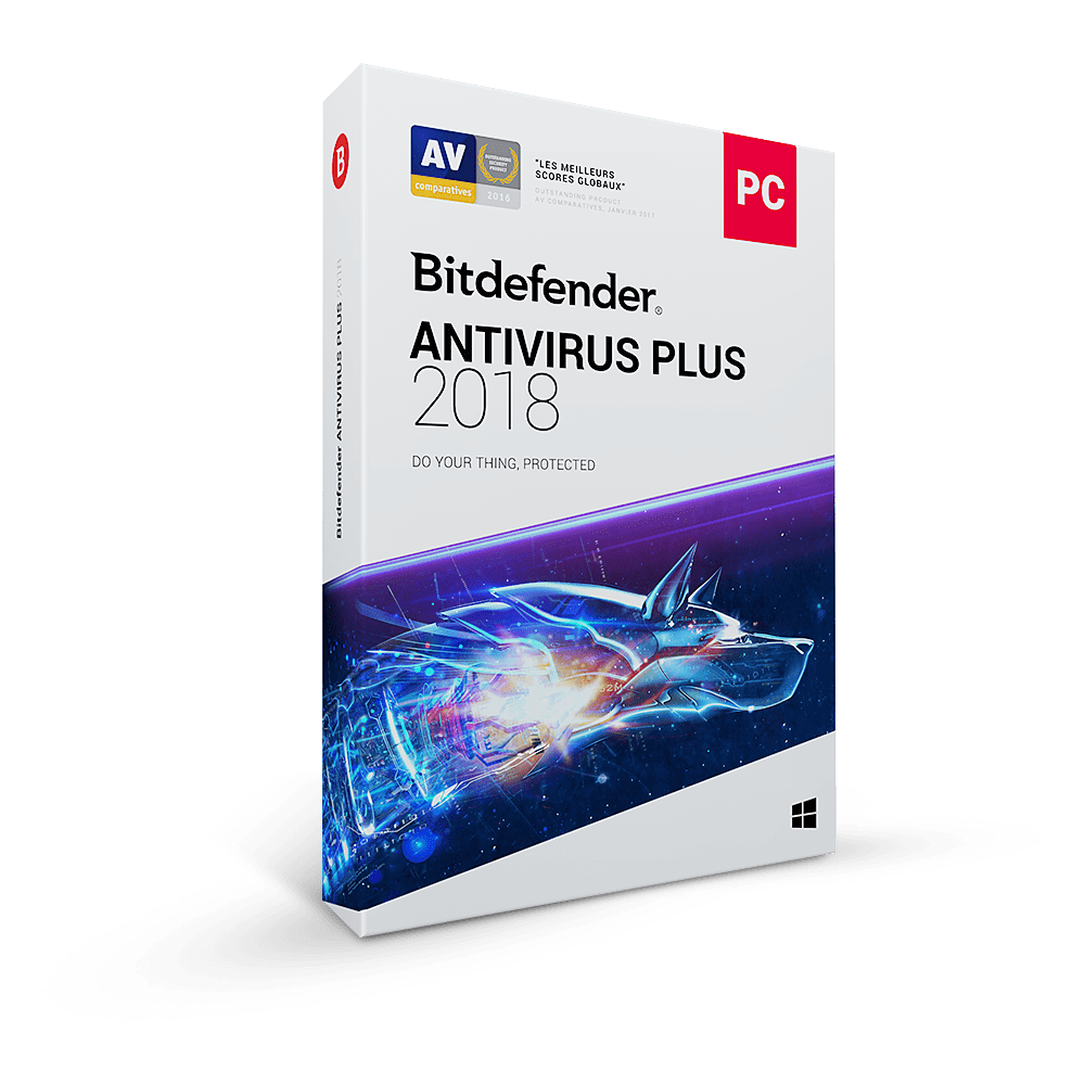 Bitdefender - Antivirus Plus 2018 - 1 an - Antivirus