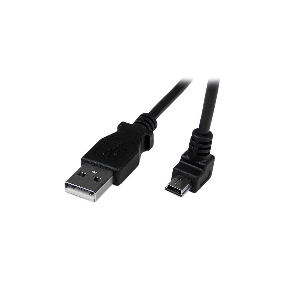 Startech - StarTech.com Câble Mini USB 2 m - A vers Mini B coudé 90° vers le bas - Câble USB