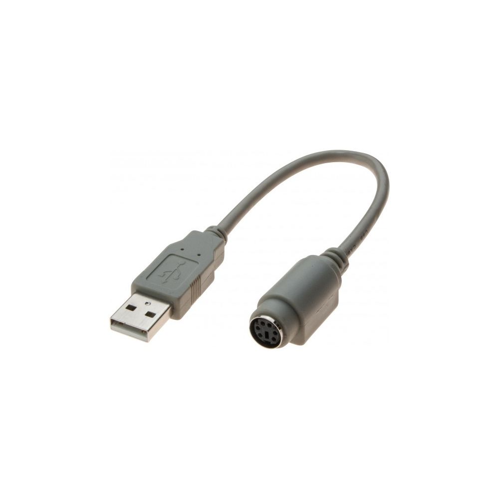 Abi Diffusion - ADAPTATEUR USB 2.0 A M / MDIN6 F GRIS 0,2 M - Câble USB