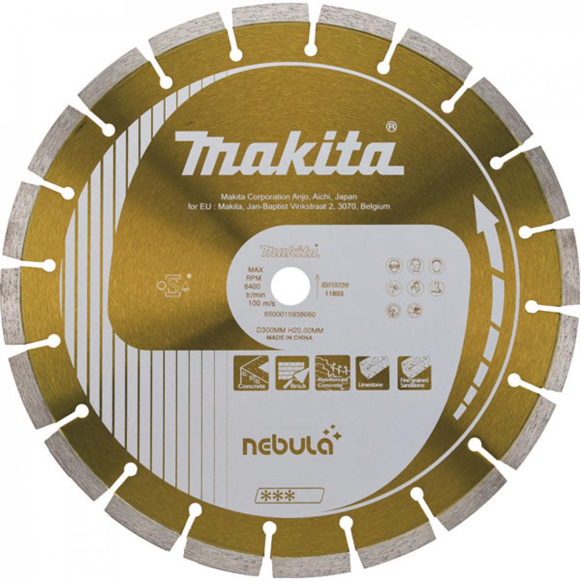 Makita - Disque diamant Nebula Laser 125x22,23 mm MAKITA - B-53992 - Accessoires sciage, tronçonnage
