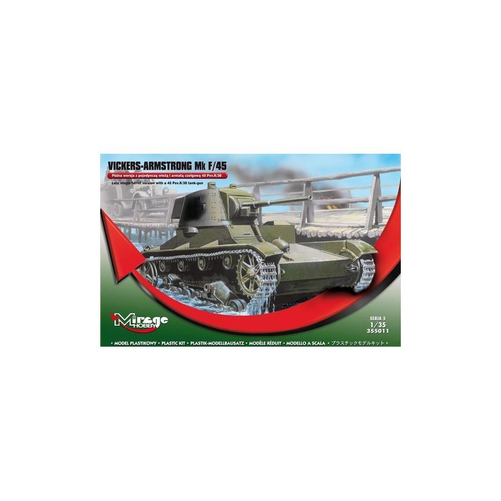Mirage Hobby - Maquette Char Vickers-armstrong 6 Ton Mk F/45 - Chars