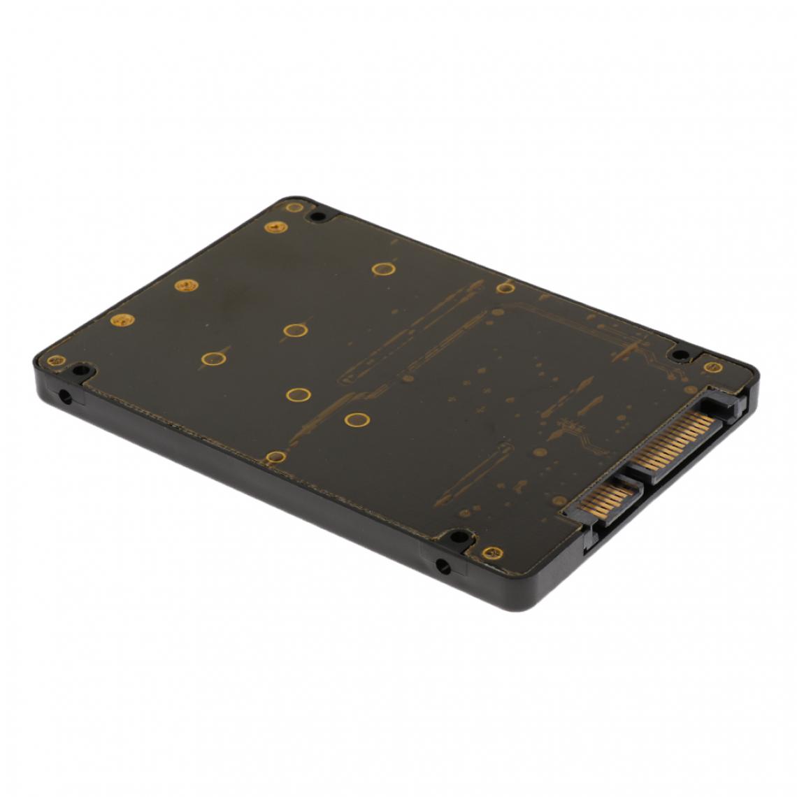 marque generique - Mini Carte PCI-e MSATA / M.2 NGFF B-Key Mâle Vers Carte SATA Avec Étui En Abdos - Câble antenne
