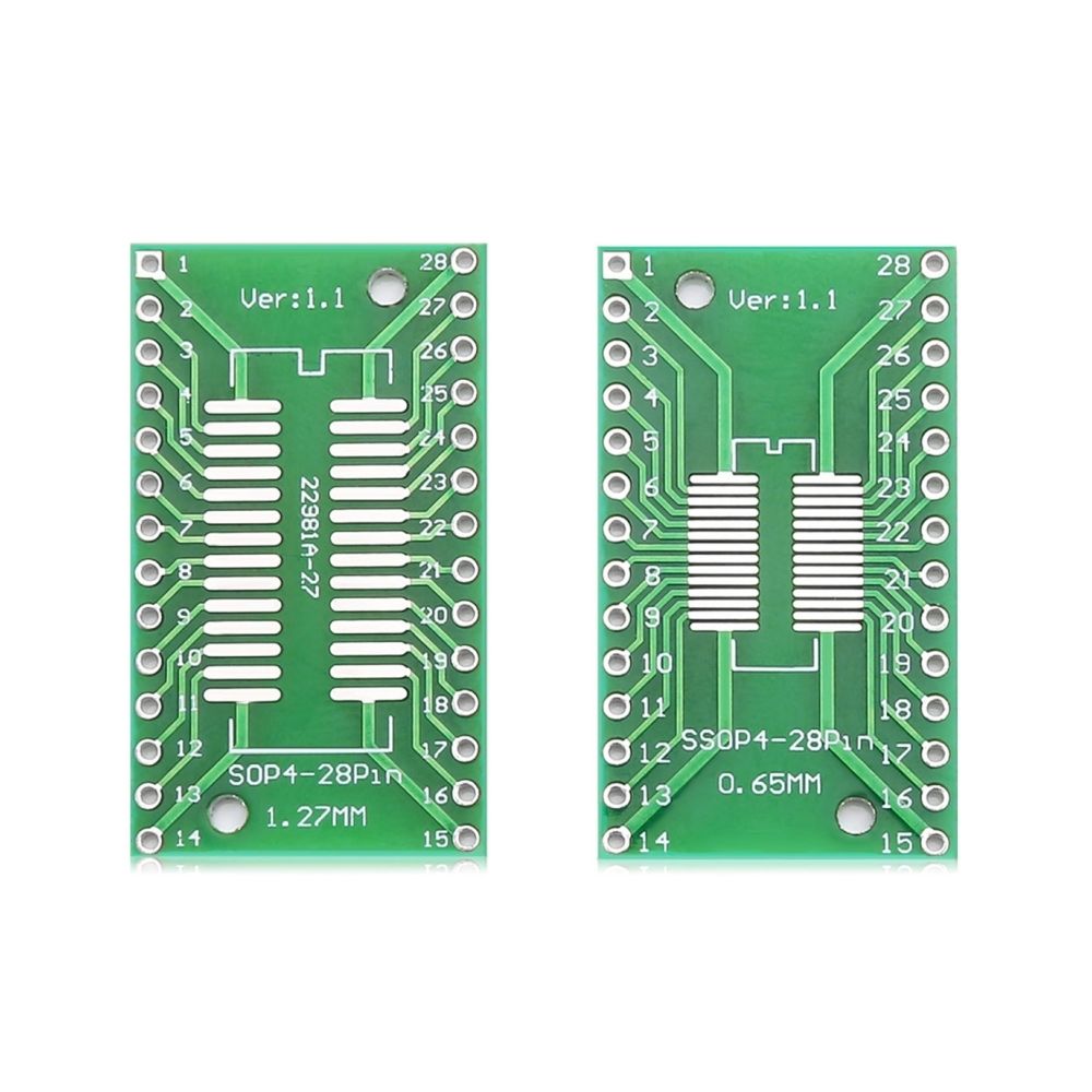Wewoo - Carte et Boitier Arduino pour 2 PCS LDTR - YJ032 / E d'extension double face SOP28 / SSOP28 / TSSOP28 SMD DIP28 - Carte Contrôleur USB