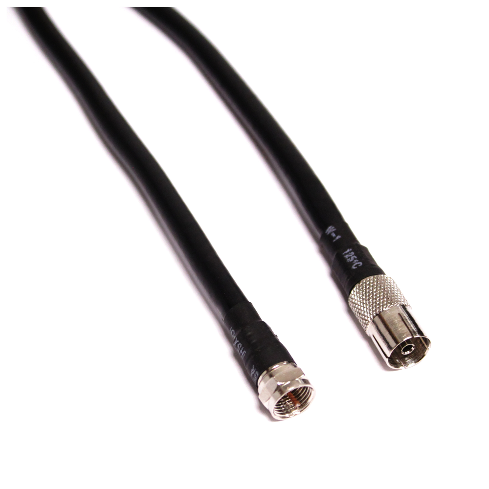 Bematik - Câble coaxial RG6U F mâle à TV femelle 2.5m - Antennes extérieures