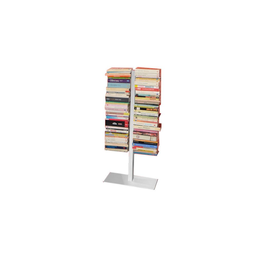 Radius - Bibliothèque double Booksbaum - blanc - 91 cm - Etagères