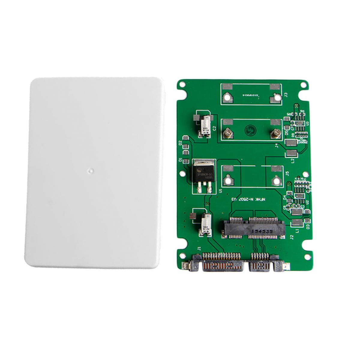 marque generique - Mini PCI-E SSD mSATA au boîtier de carte SSD pour convertisseur adaptateur SATA3.0 2.5 " - Câble antenne
