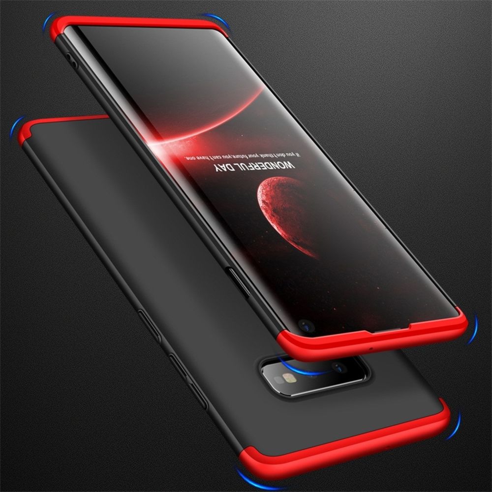 Wewoo - Coque Rigide Étui pour PC à couverture intégrale à trois étages Galaxy S10 E Noir Rouge - Coque, étui smartphone