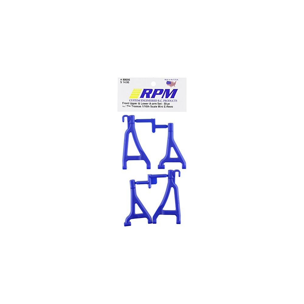 Rpm - RPM 80695 Front Upper/Lower A-Arms Blue 1/16 E-Revo Blue - Accessoires et pièces