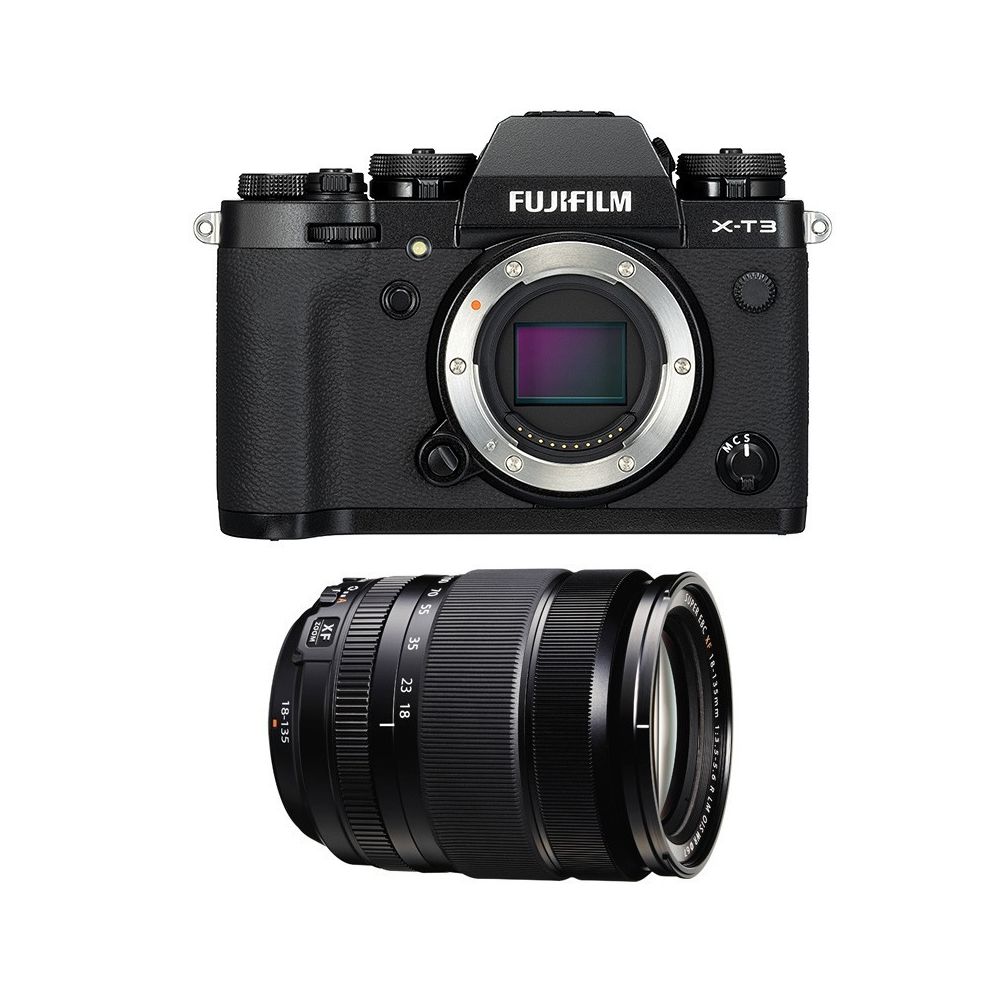 Fujifilm - PACK X-T3 NOIR + 18-135 mm - Appareil Hybride