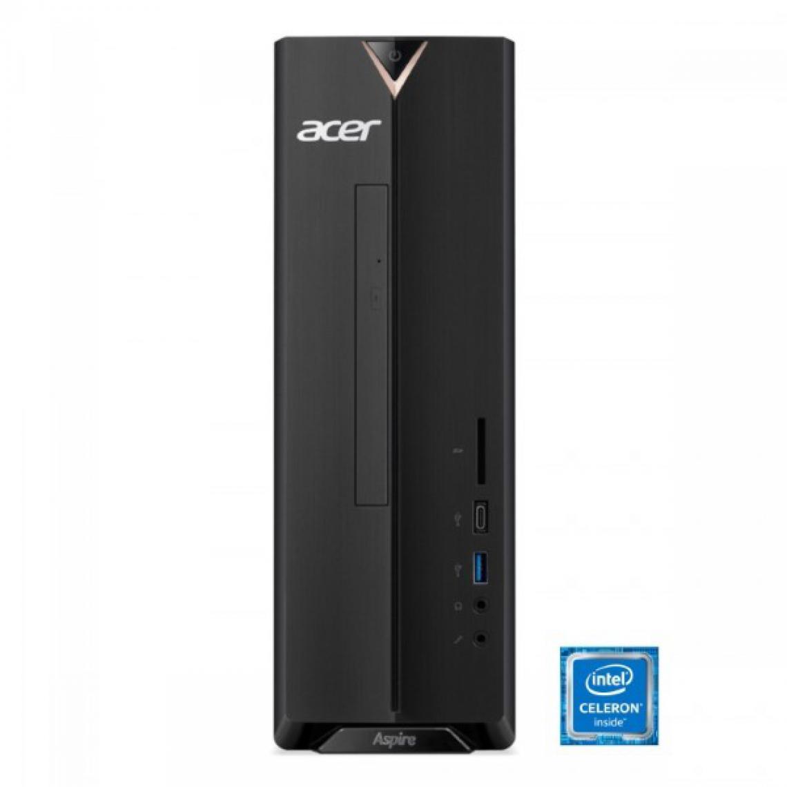 Acer - PC de bureau Acer XC-830 CELERON J4025D 8 GB RAM 256 GB SSD Noir - PC Fixe