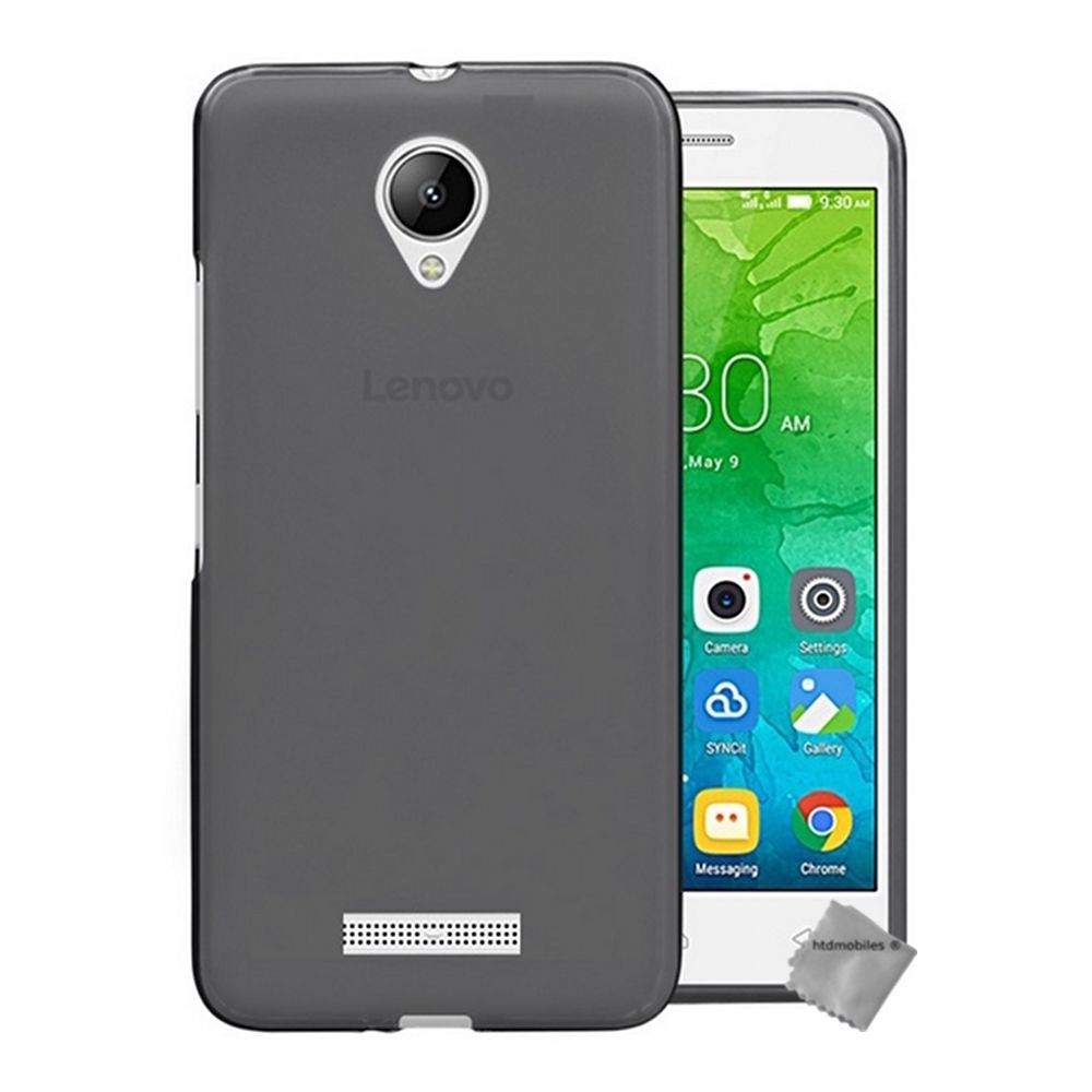 Htdmobiles - Housse etui coque pochette silicone gel fine pour Lenovo B + film ecran - GRIS - Autres accessoires smartphone
