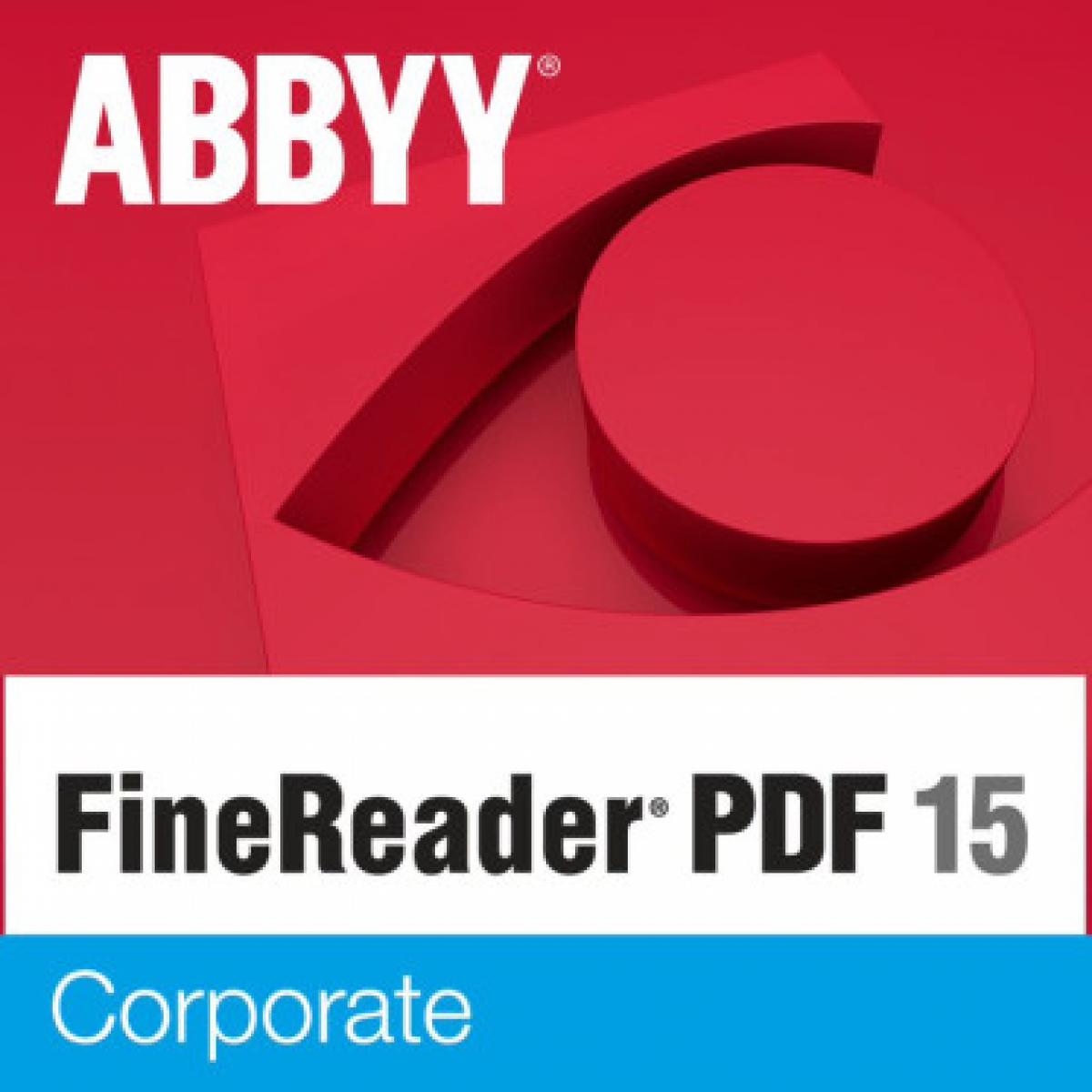 Abbyy - FineReader PDF 15 Corporate - Licence Perpétuelle - 1 utilisateur - Traitement de Texte & Tableur