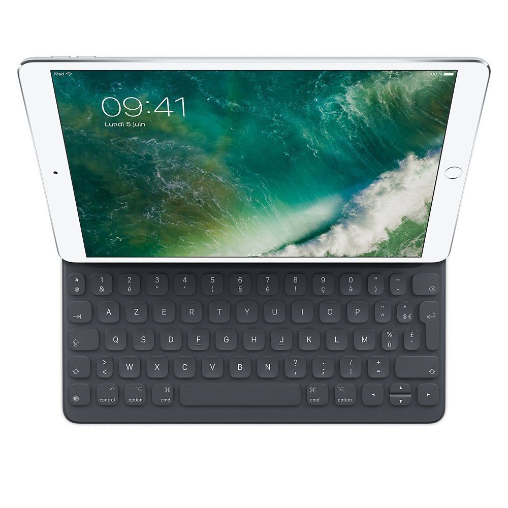 Apple - Smart Keyboard Folio pour iPad 10,2"" 7e génération - iPad Air 10,5"" 3e génération - iPad Pro 10,5"" 2ème génération - AZERTY - MPTL2F/A - Anthracite - Housse, étui tablette