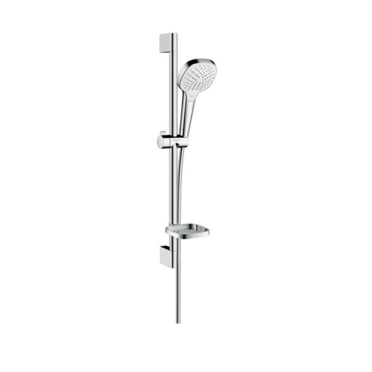 Hansgrohe - Hansgrohe - Set de douche Vario avec barre de douche 65 cm et porte-savon blanc/chromé - Croma Select E - Colonne de douche